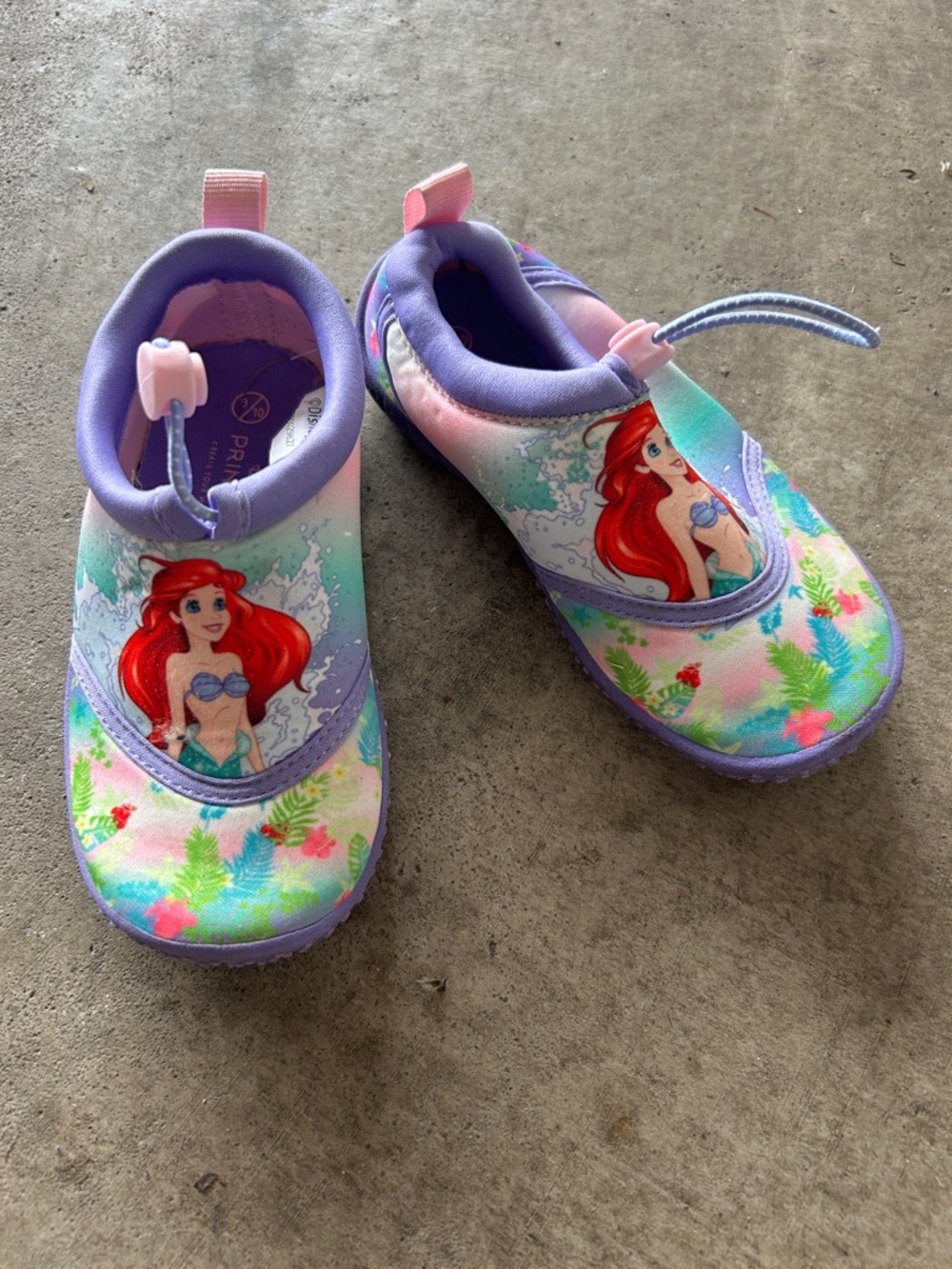 Kids Ariel Slip-On Water Shoes - Purple & Multicolor